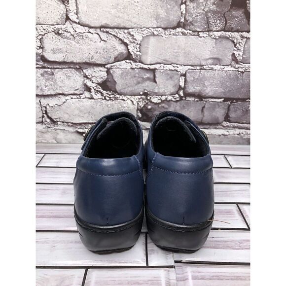 Spring Step Blue Leather Floral Casual Clogs Strap Shoes Women Sz 39EU/8.5M US - Picture 6 of 15